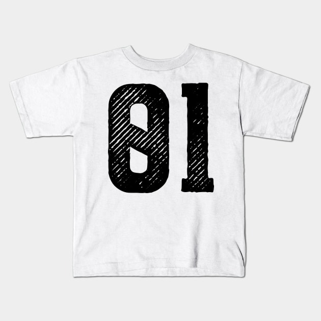 Rough Number 01 Kids T-Shirt by colorsplash